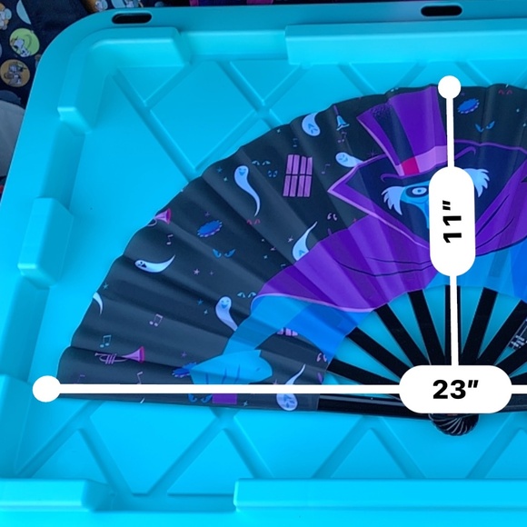 👻 New with Tags: Disney Haunted Mansion Madame Folding Fan 👻 - Picture 4 of 4